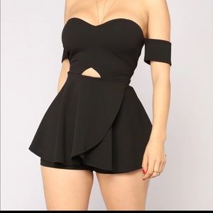 Off the shoulder romper